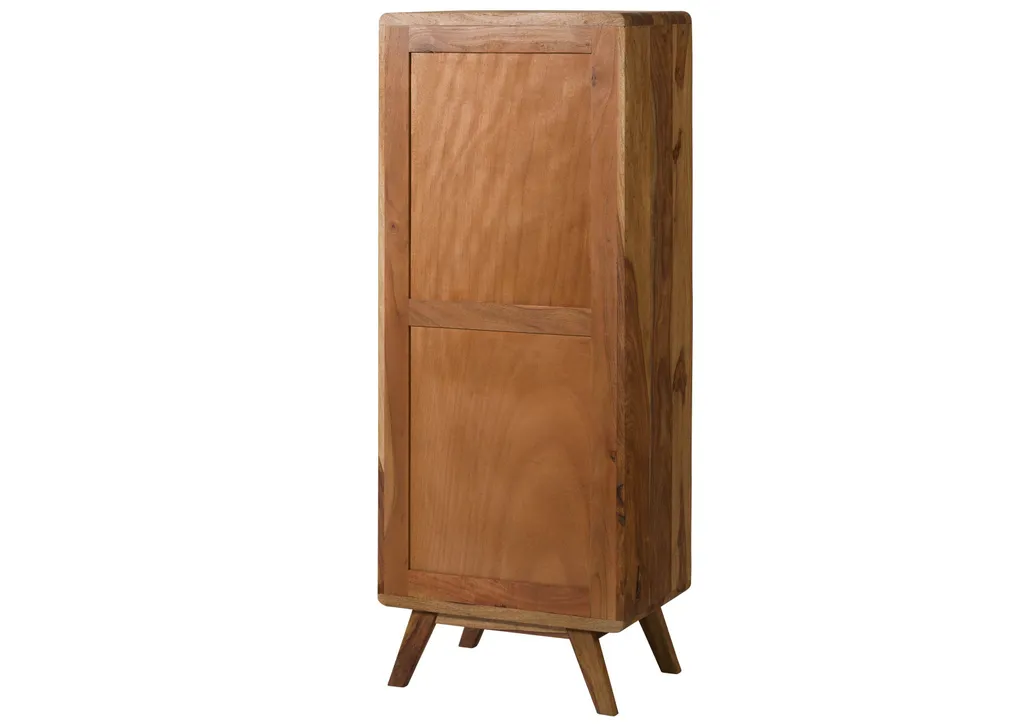 Meuble de salle de bain 50x35x128 Sheesham naturel sablé MALMÖ 2 #260