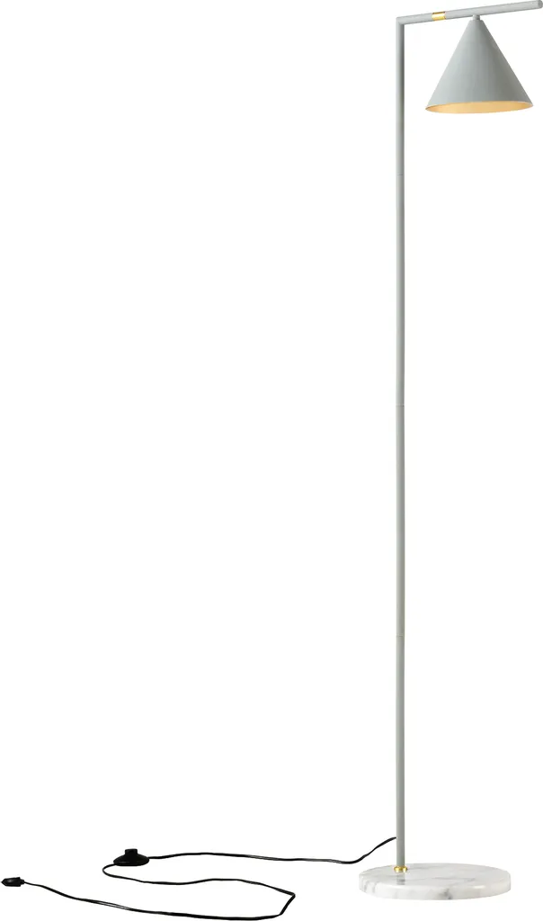 Lampada Leicester Lux.pro Marmo Grigio Metallo - Luce da Soggiorno