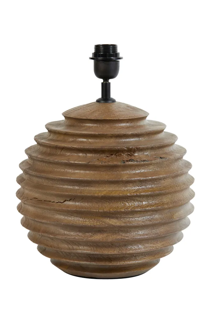 Socle de Lampe Stable RENZO Marron Ø29x38cm - Solution Luminaire Durable