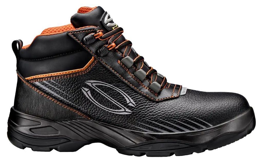 Sir Safety Eclipse Sicherheitsstiefel S7S mit Fiberglaskappe und Kompositzwischensohle, 47, Schwarz