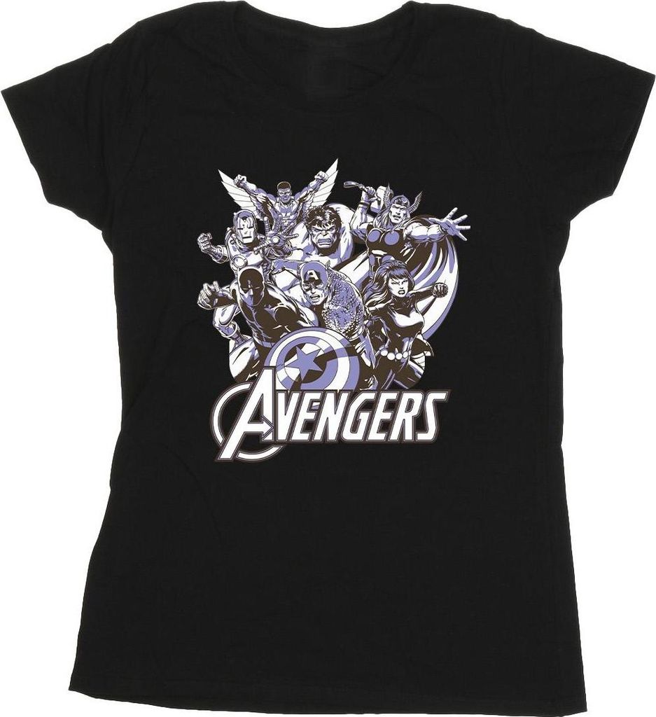 Avengers - T-Shirt für Damen BI53269 (M) (Schwarz)