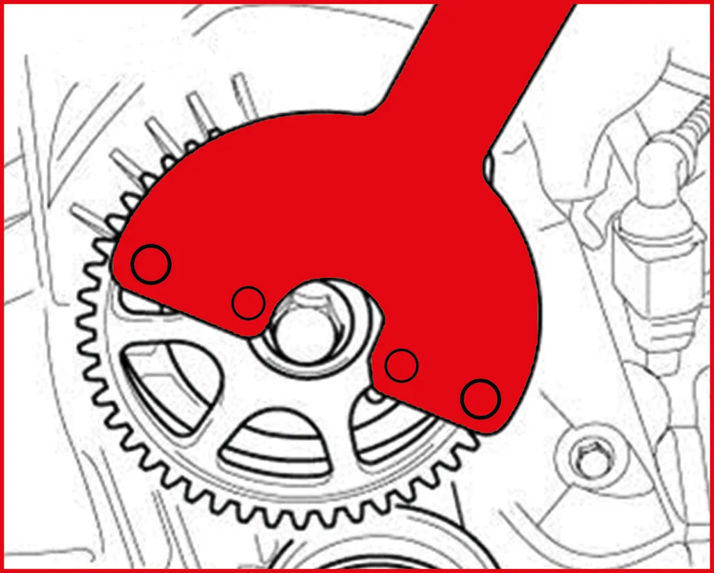Contre-support de blocage pour moteur Audi et VW par KS TOOLS - 2