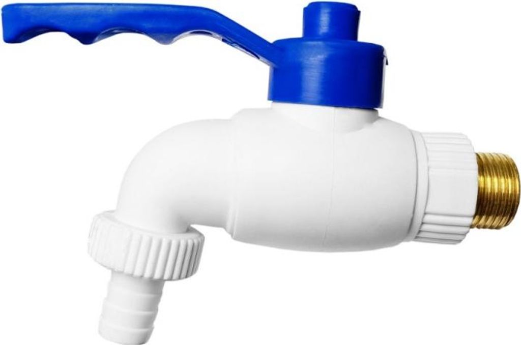 Kunststoff Wasserhahn 1/2, Außengewinde Stahl