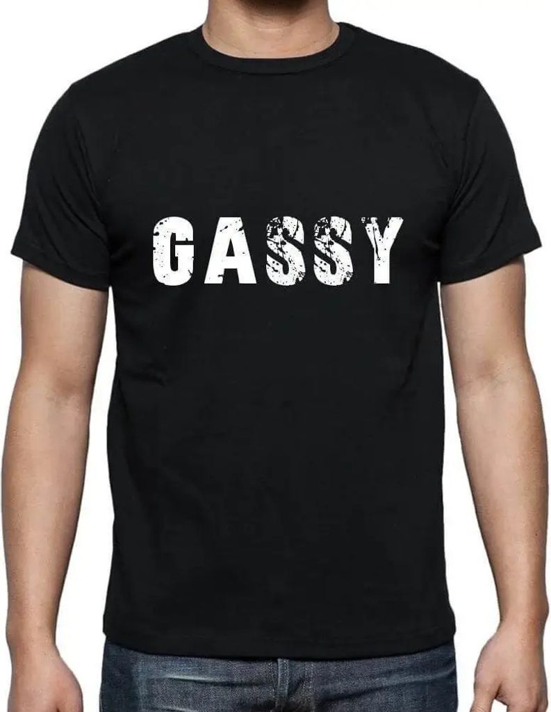 Herren Grafik T-Shirt Gassy Öko-Verantwortlich Vintage Jahrgang Kurzarm Lustige Druck Geburtstag Geschenk Mann