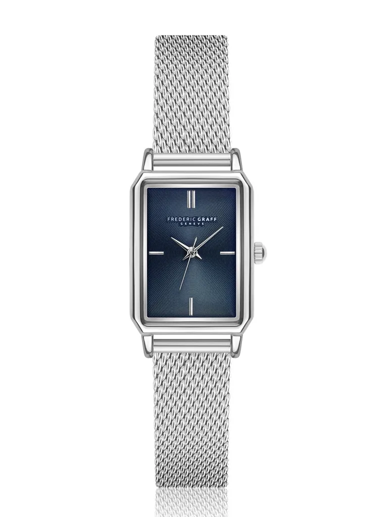 Montre femme chic Frederic Graff avec bracelet en maille milanaise dorée