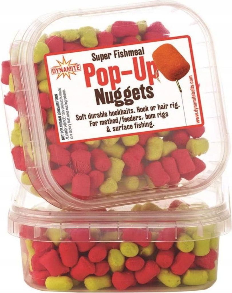 Dynamite Baits NUGGETS POP UP RED/YELLOW Fishmeal 60,0g Produktbild 