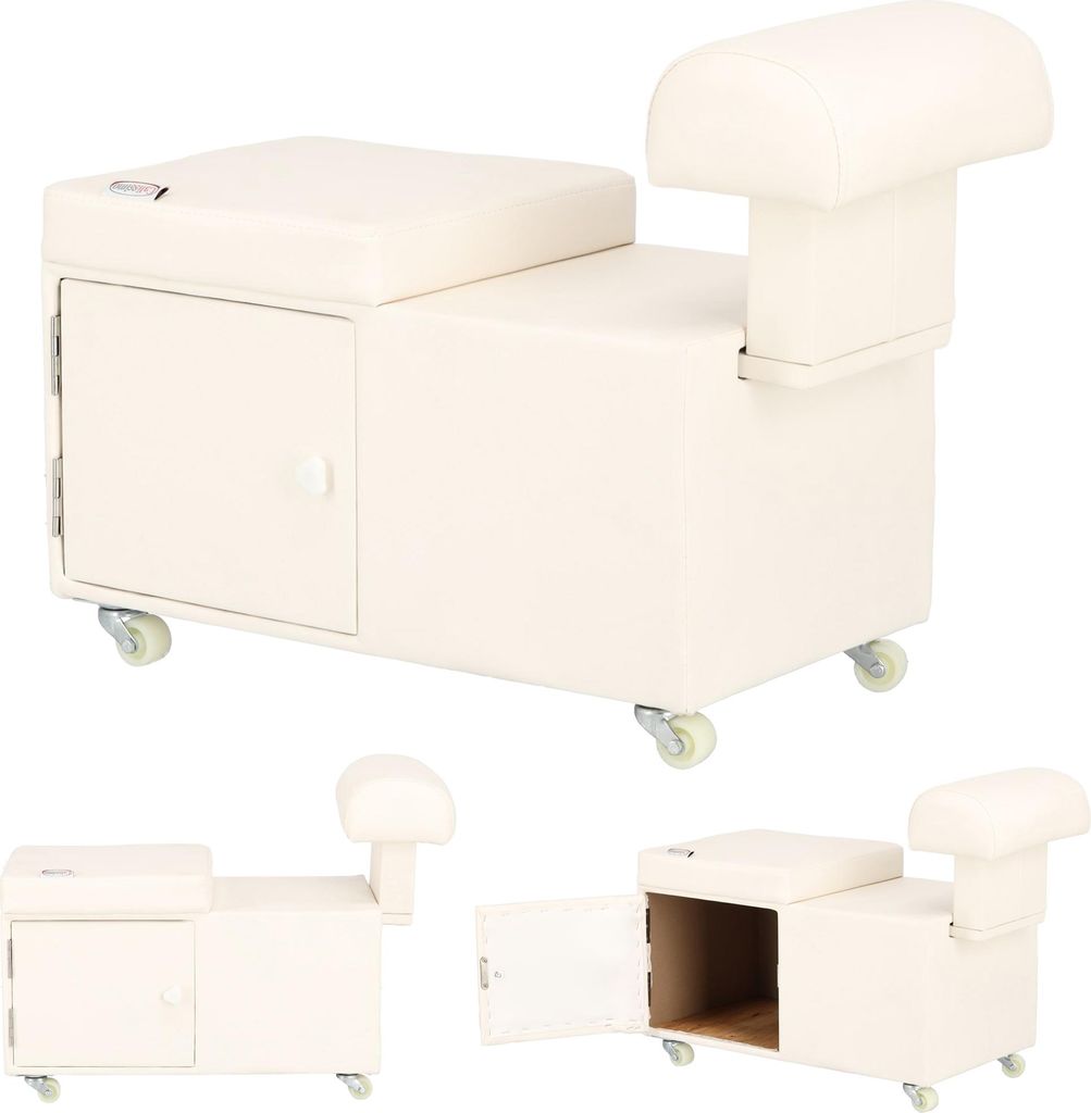 Sgabello estetista Pouf Pedicure Poggiapiedi Immagine del prodotto 