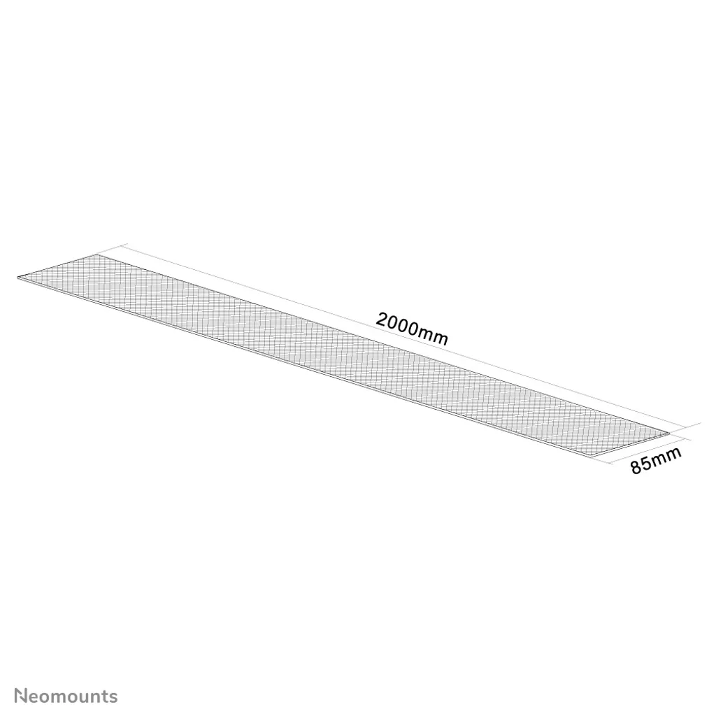 Neomounts NS-CS200 Bianco: Copri Cavo Flessibile 2m per TV e Ufficio - 1
