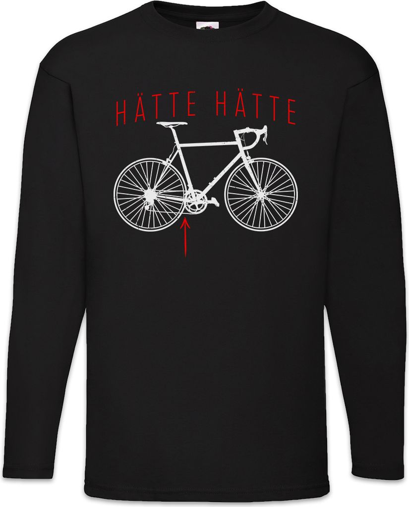 Urban Backwoods Hätte hätte Fahrradkette, Langarm T-Shirt, Farbe: Schwarz, Größe: 5XL