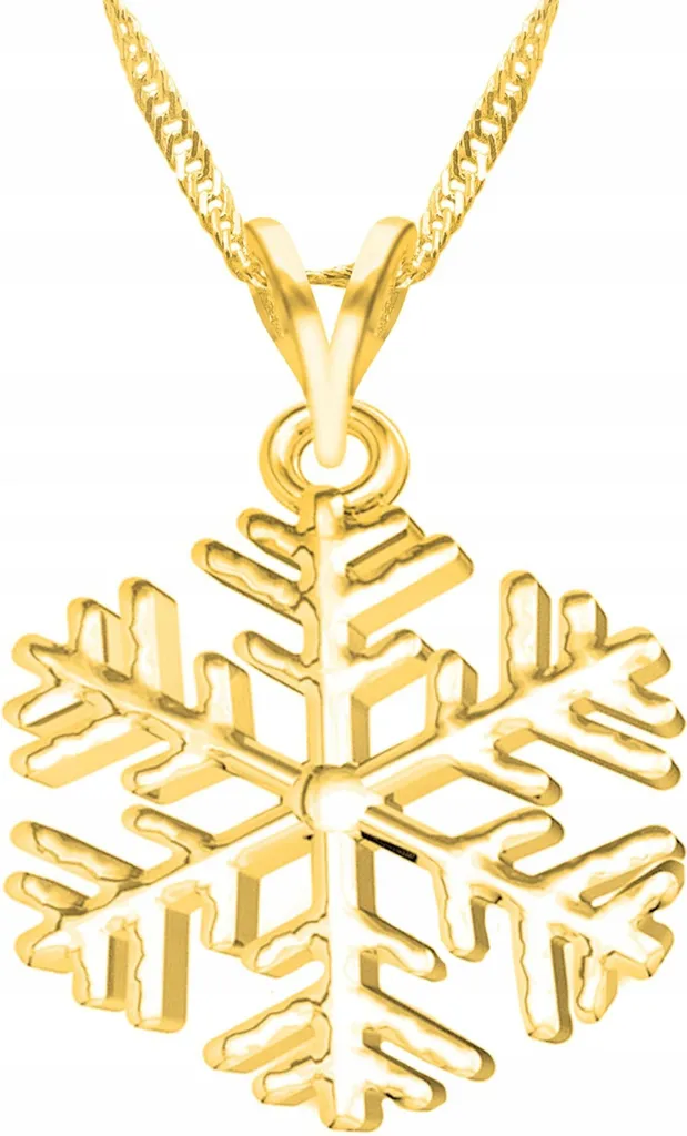 Collana Gold Snowflake - Argento 925 Winter Look - Must-Have Stagione