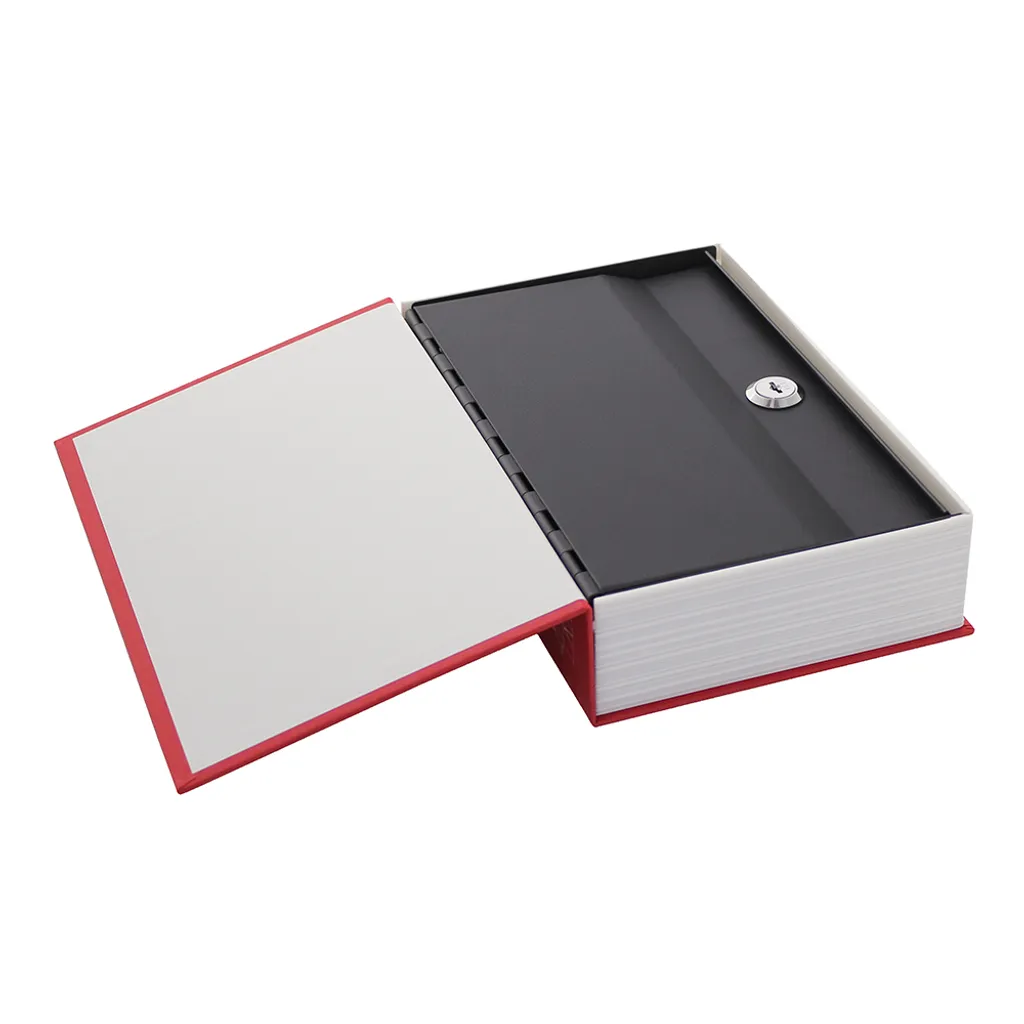 Boîte de Dissimulation Livre Rouge Rottner BookCase pour Objets Valeur