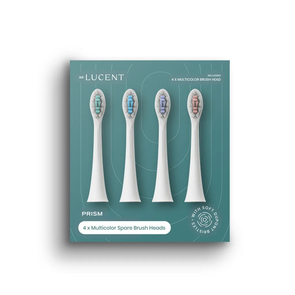 Têtes LUCENT Prism avec Poils Haute Performance - Pack de 4 Rechanges