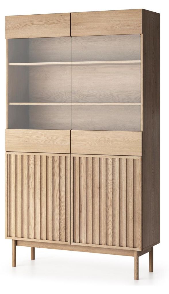 Glasvitrine CALMA – Cremona-Eiche Produktbild 