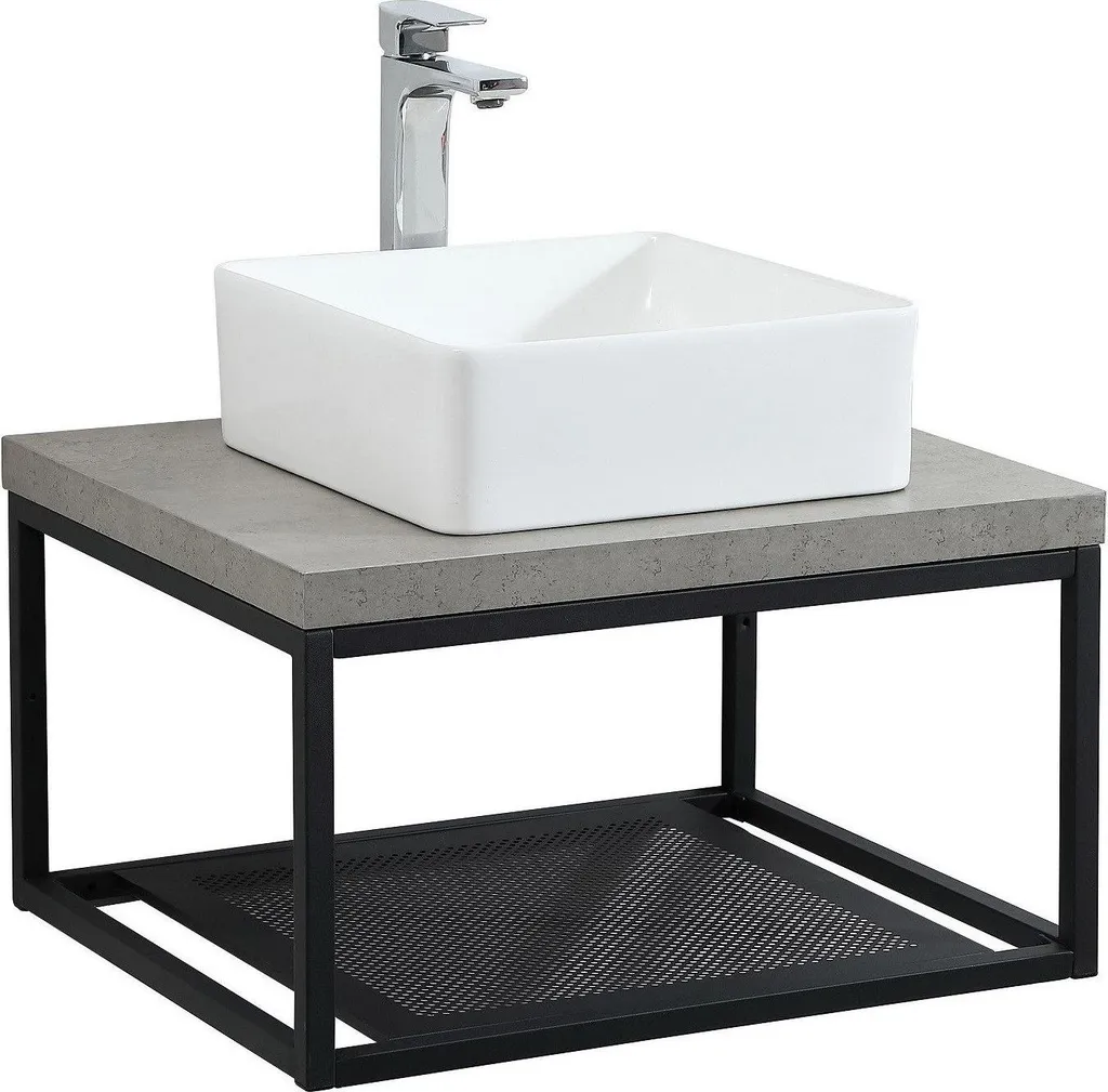 Structure suspendue 60 cm WILL en acier noir mat - Finition premium