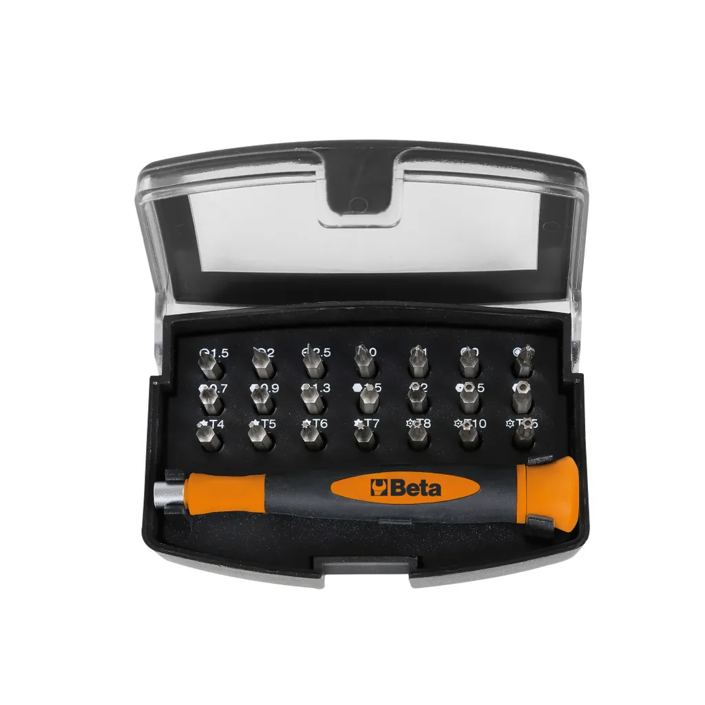 Beta Easy 1256/C21-1 Jeu de 21 micro-tournevis de précision professionnels