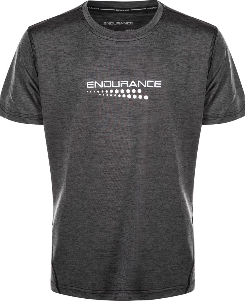 ENDURANCE Funktionsshirt DRILL MELANGE mit QUICK DRY-Technologie 1001BM Black Melange 140