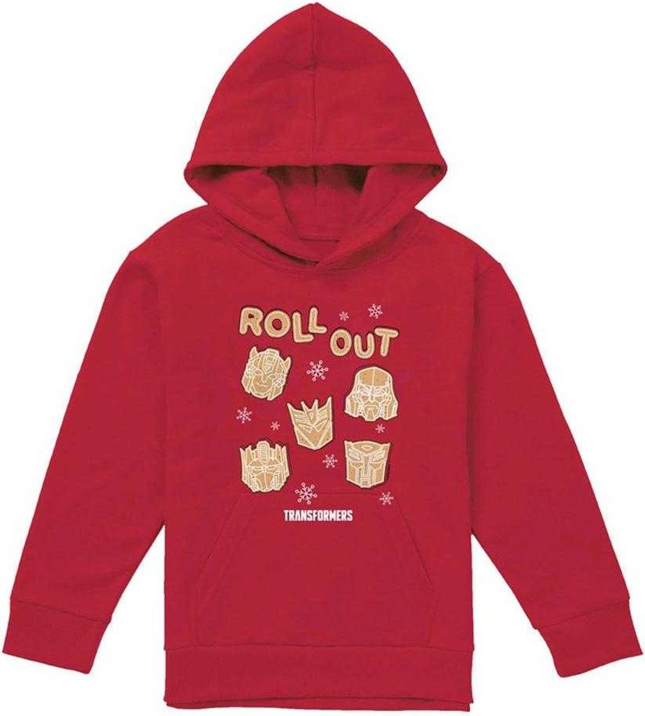Transformers - "Roll Out" Hoodie zum Überziehen für Kinder, weihnachtliches Design TV25493 (128) (Rot)