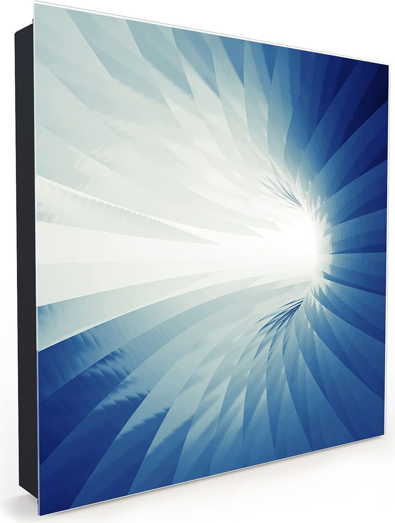Nachbildung-Schlüsselkasten, Magnetpinnwand und Memoboard mit Glasfront Motiv Leuchtender Tunnelraum