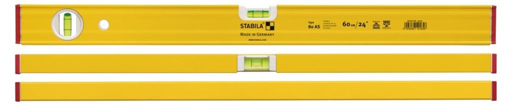 STABILA 19168 STABILA Wasserwaage Type 80 AS 19168, Productafbeelding 