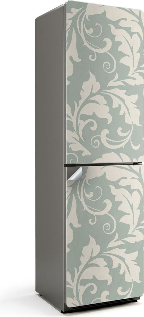 Wellen mit dynamischen Linien – Kühlschrank Aufkleber – Klebefolie Kühlschrank – Kühlschrank Dekor – Kühlschrankfolie selbstklebend –...
