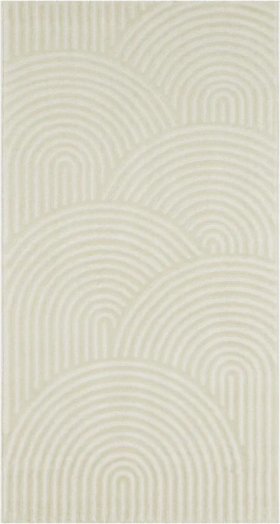 Tapis géométrique LUNKIN robuste et facile d'entretien pour la chambre