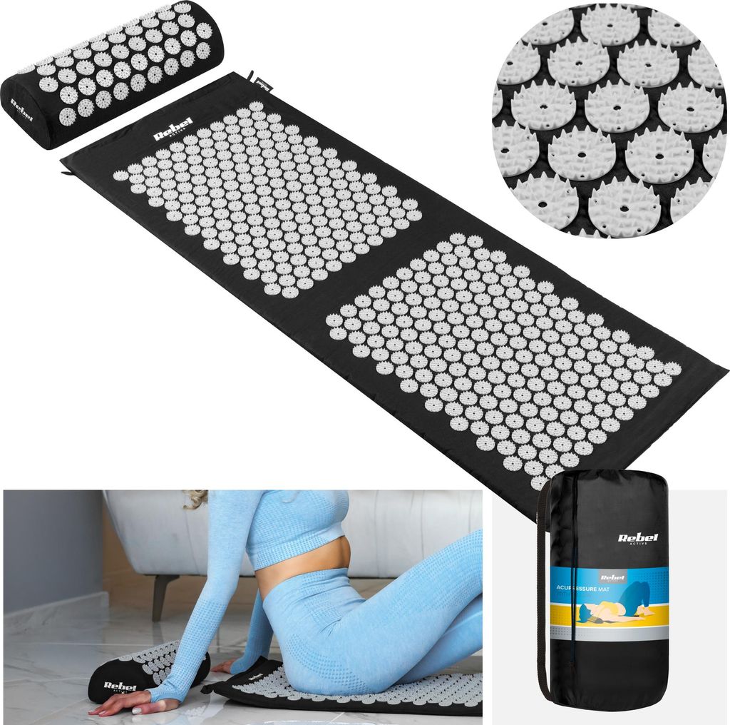 Akupresúrna podložka s hrotmi + vankúš 130x50cm XXL na Obrázok produktu 