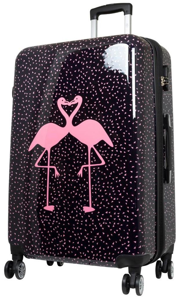 Hartschalen-Koffer Großer Reisekoffer Flamingo 77 cm Produktbild 