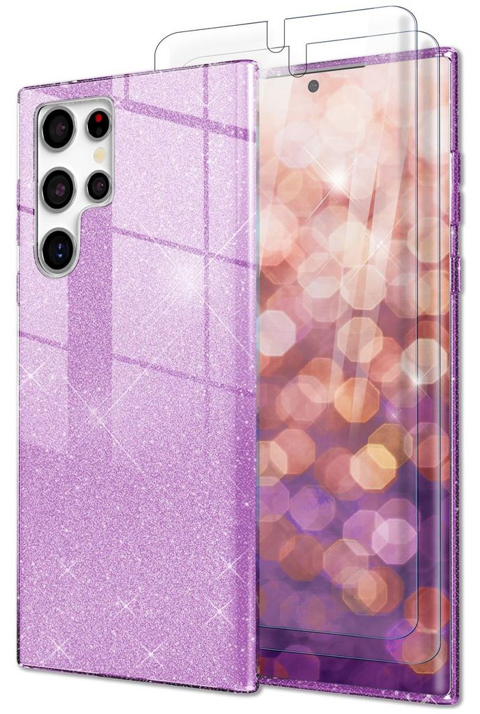 Custodia ibrida glitterata per Samsung Galaxy S23 Ultra, 2 Immagine del prodotto 