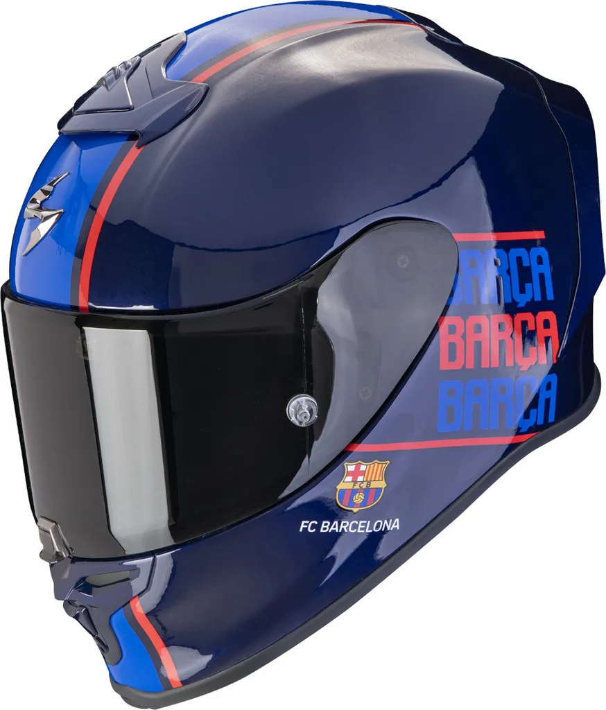 Casque Scorpion Exo-R1 Evo Air FCB : Confort et Maintien Taille XS