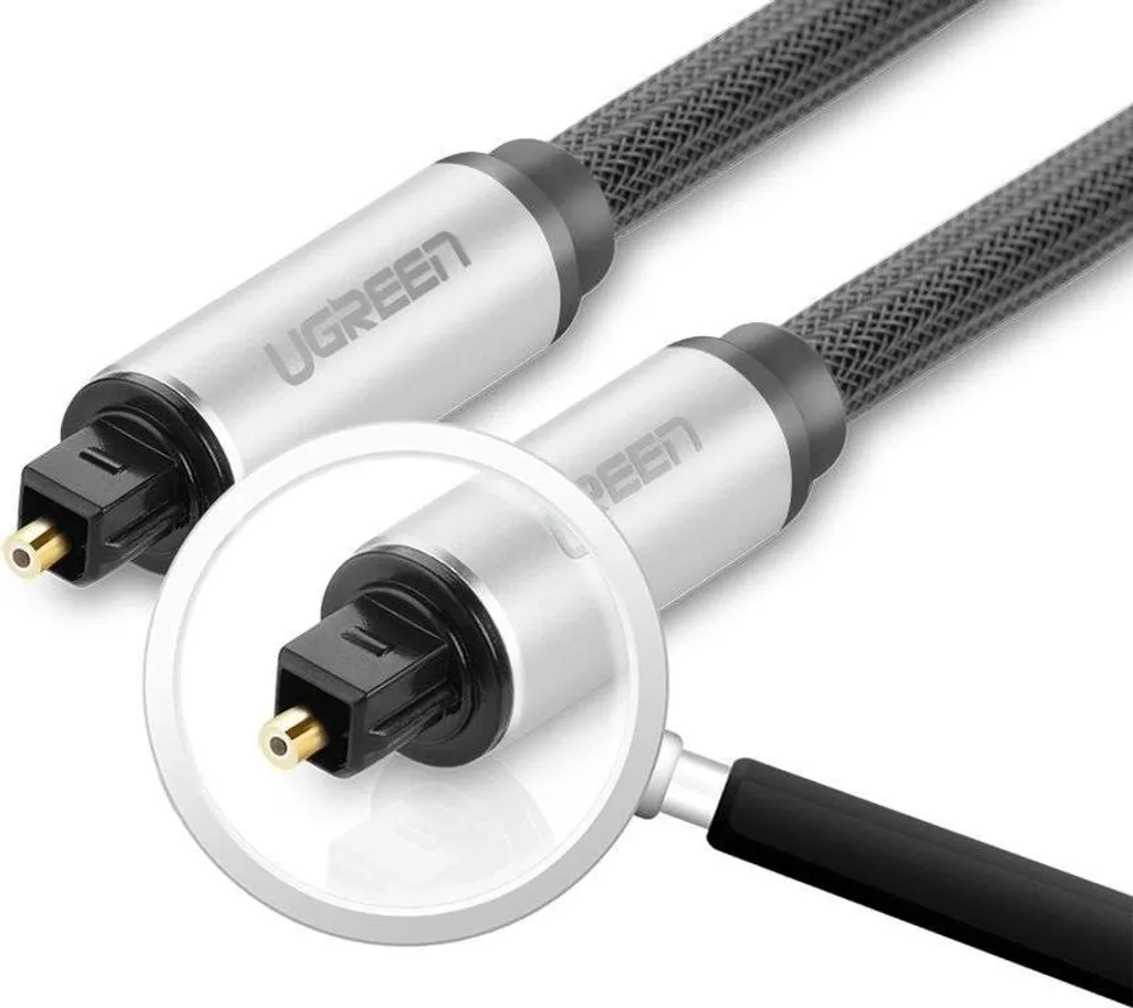 Ugreen Av108 10540 Cavo ottico Toslink/Spdif 2M - Grigio - 3