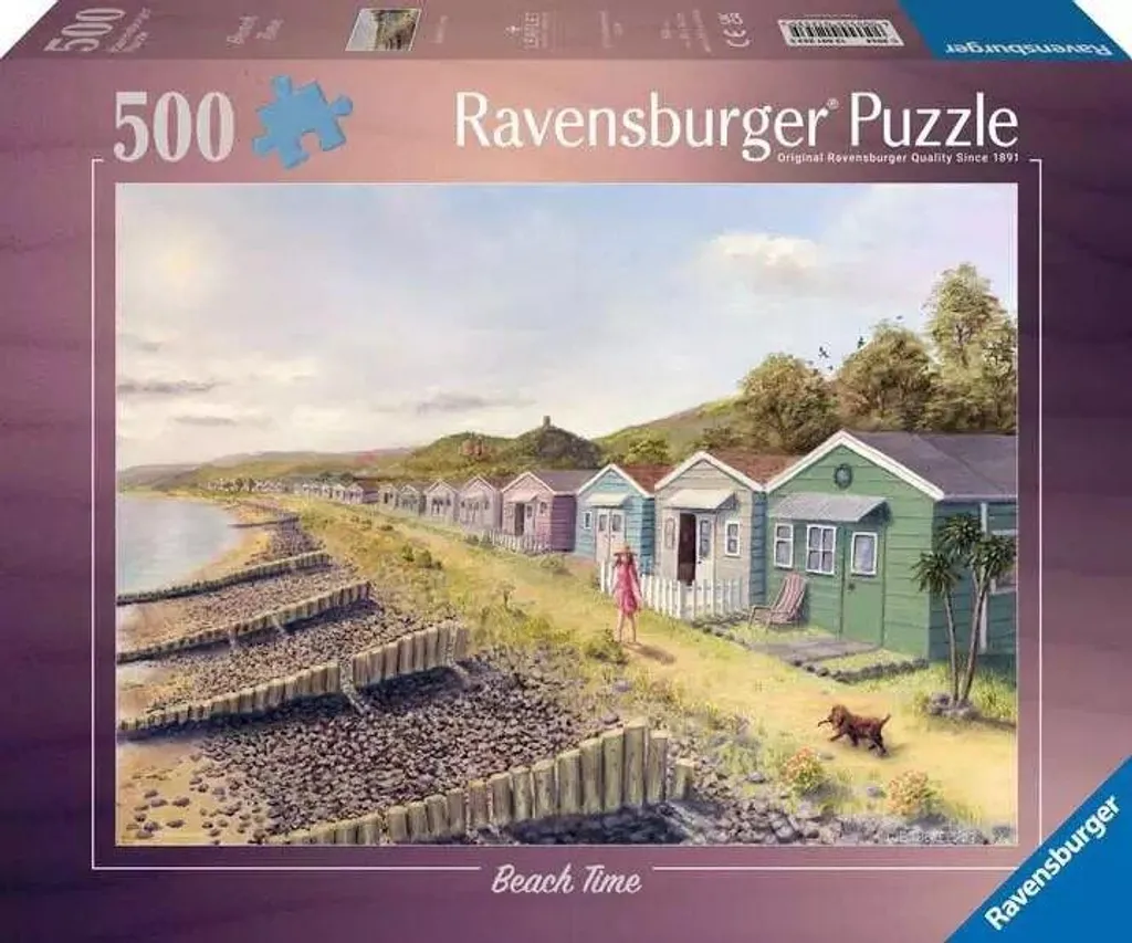 Puzzle 500 pièces Ravensburger Beach Time - Technologie Softclick 12+
