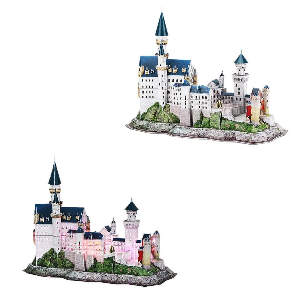 Puzzle 3D Château de Neuschwanstein éclairage LED Intégré 128 Pièces