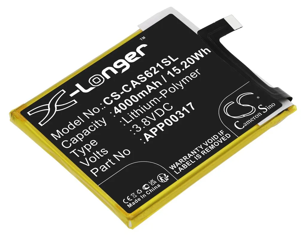 Batterie Li-Pol 4000 mAh pour CAT S62 Pro - Longue Durée et Performance