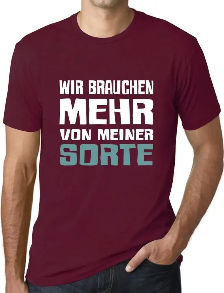 Herren Grafik T-Shirt Mehr Von Meiner Sorte Öko-Verantwortlich Vintage Jahrgang Kurzarm Lustige Druck Geburtstag Geschenk Mann