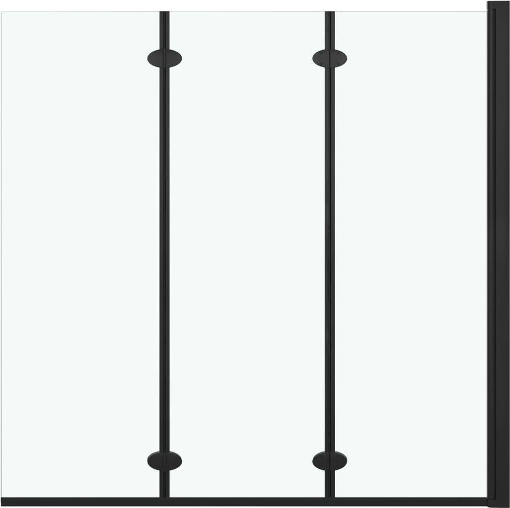Składany Parawan Nawannowy, 3 Panele, Esg, 130X138 Cm, Zdjęcie produktu 
