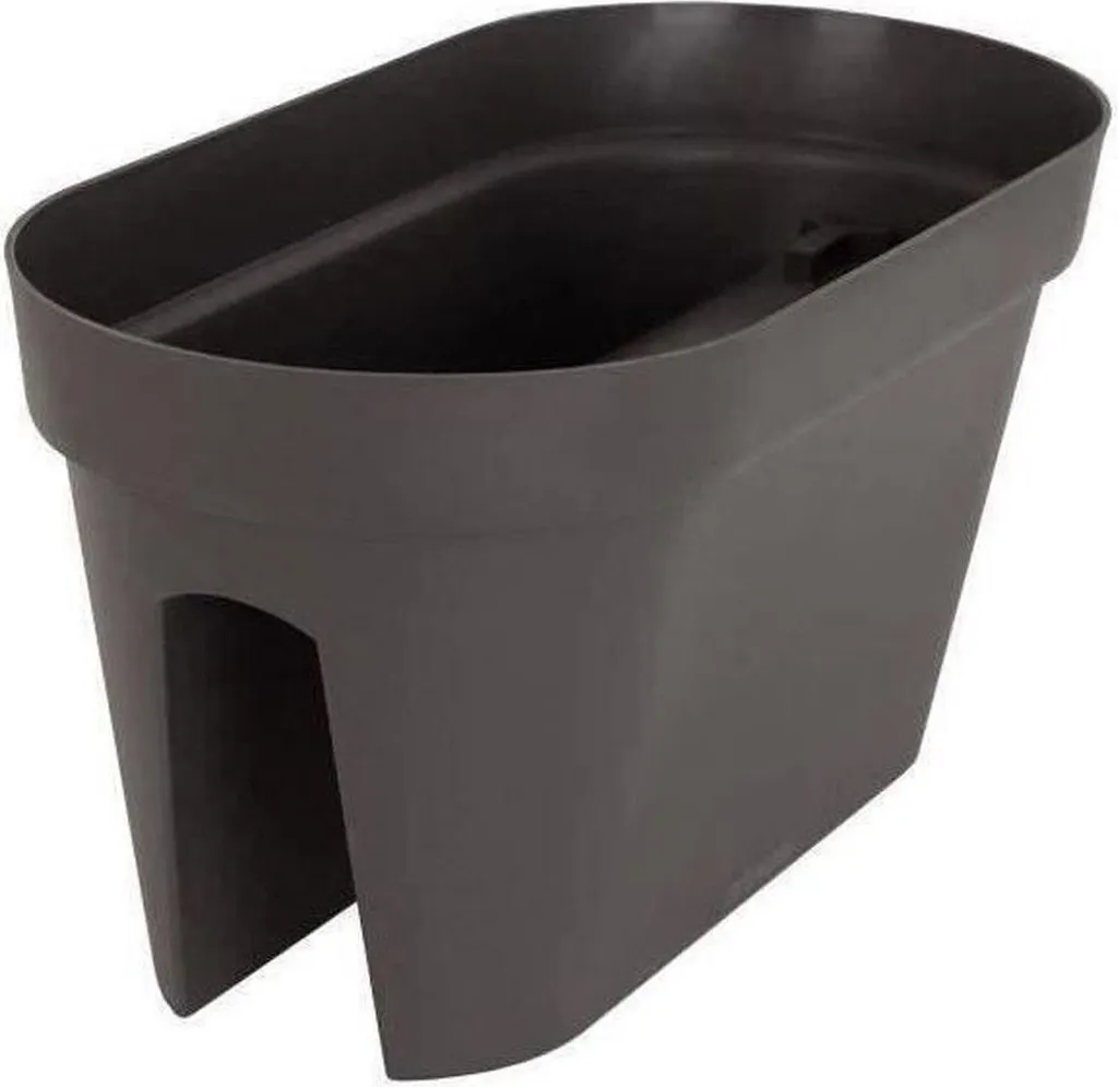 Pot Artevasi 60cm Anthracite - Jardinière rectangulaire robuste design