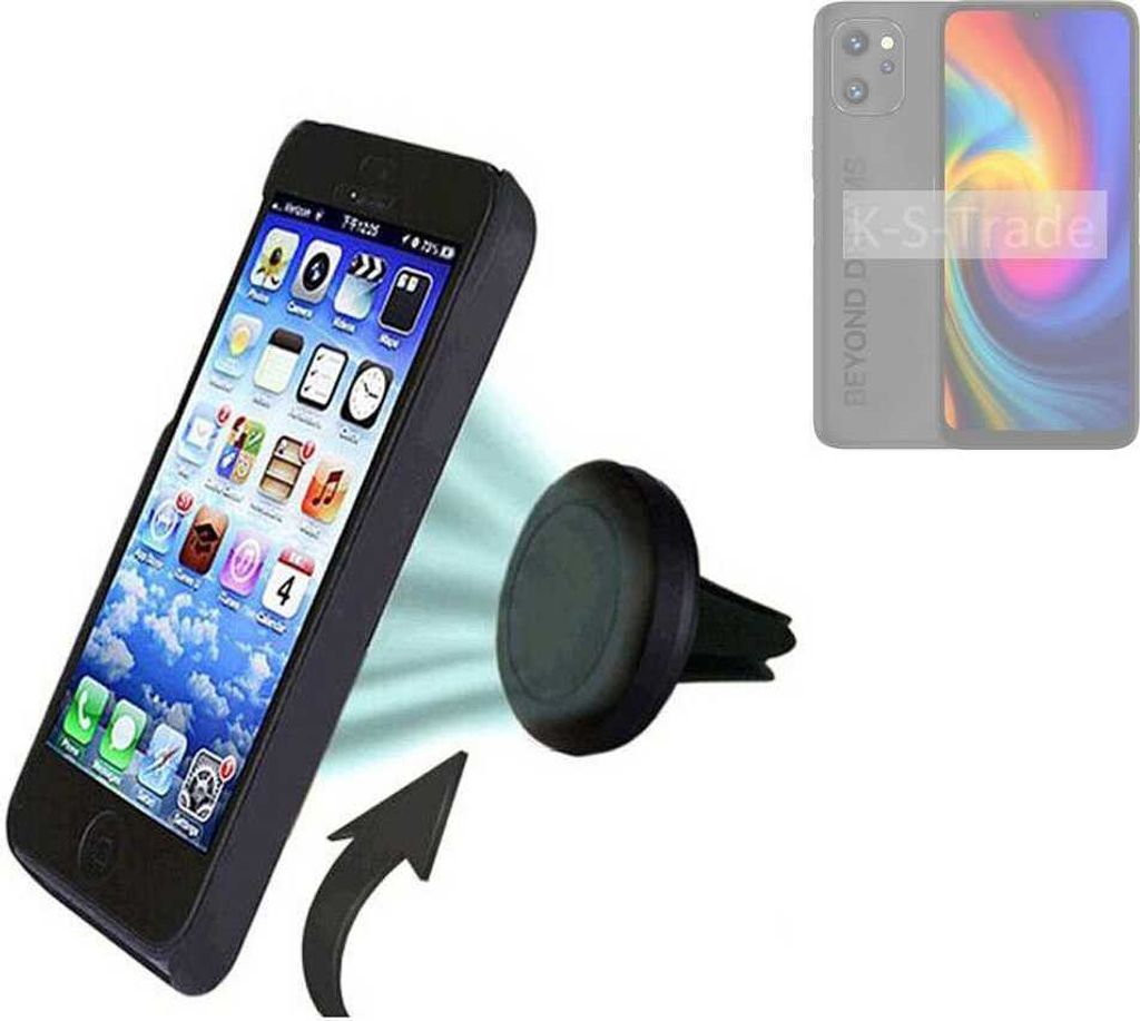 K-S-Trade Kompatibel mit UMIDIGI F3 Pro 5G Auto Handy Halterung KFZ Halter Lüftungsgitterhalterung Air Vent mount Smartphone Halter