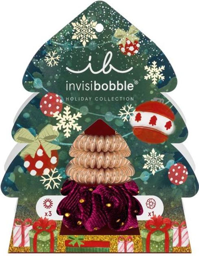 invisibobble 50090173, Haargummi-Set, Gold, Rot, Einfarbig, Erwachsene, 4 Stück(e)