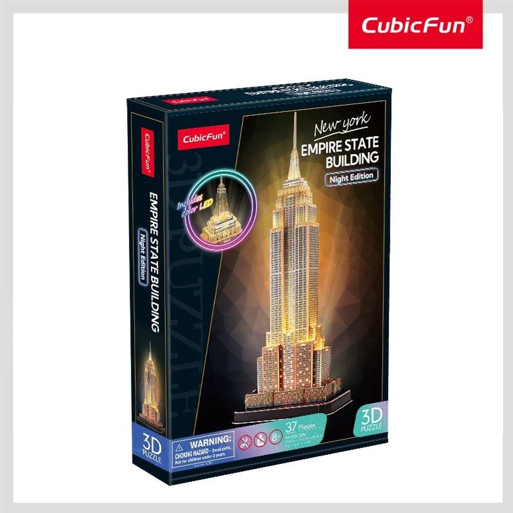 LED-3D-Puzzle Empire State Building für Erwachsene und Kinder
