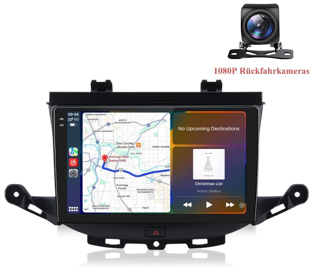 9,5" 2K QLED autorádio pro Opel Astra K (2015-2019) s Obrázek produktu 