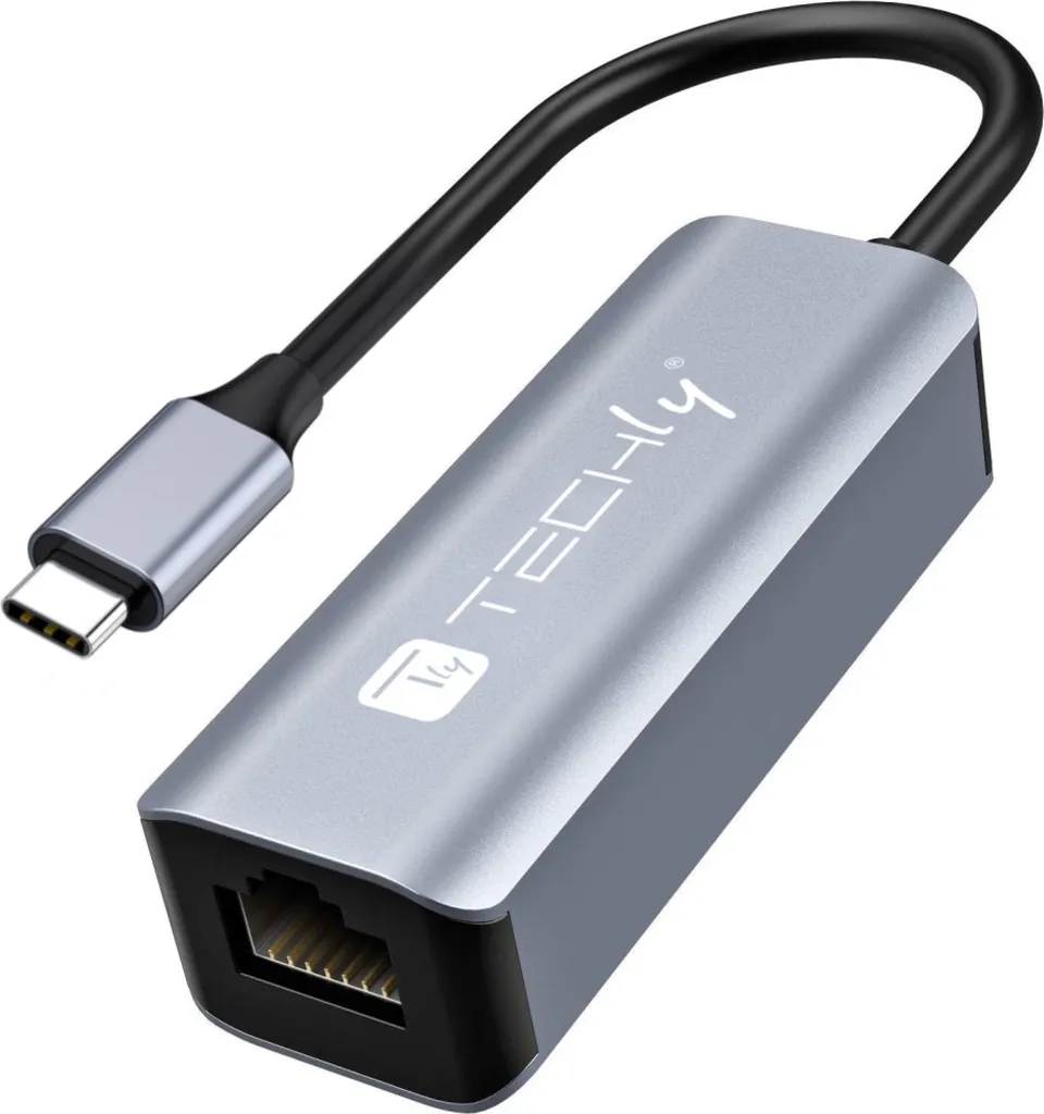 Techly Adattatore USB 3.1 Type-C a LAN Gigabit RJ45 | Alta Velocità