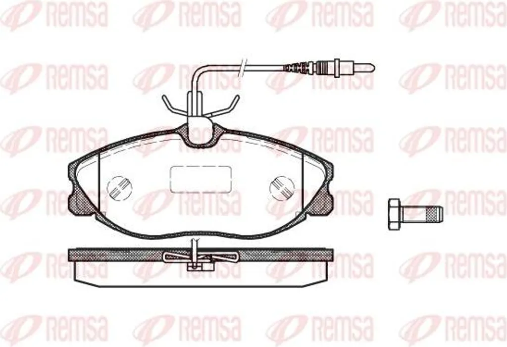 Plaquettes de frein haute performance REMSA 0604.04 compatibles OE 425132