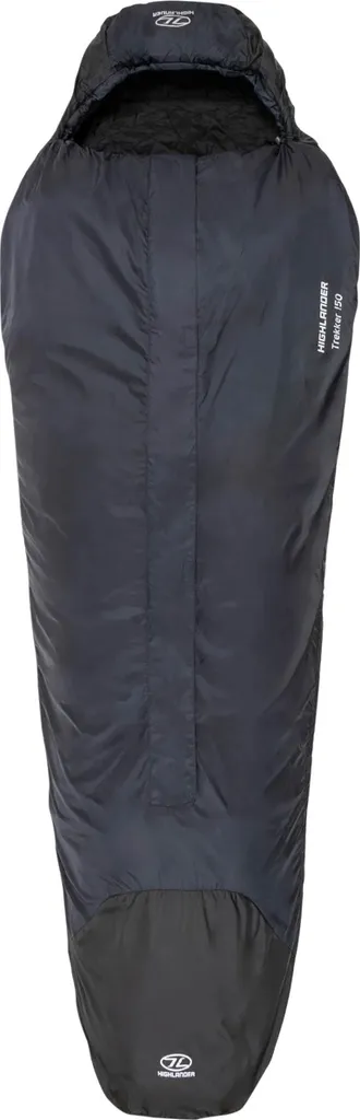 Sac de couchage Trekker 150 idéal bivouac et trek avec moustiquaire-noir