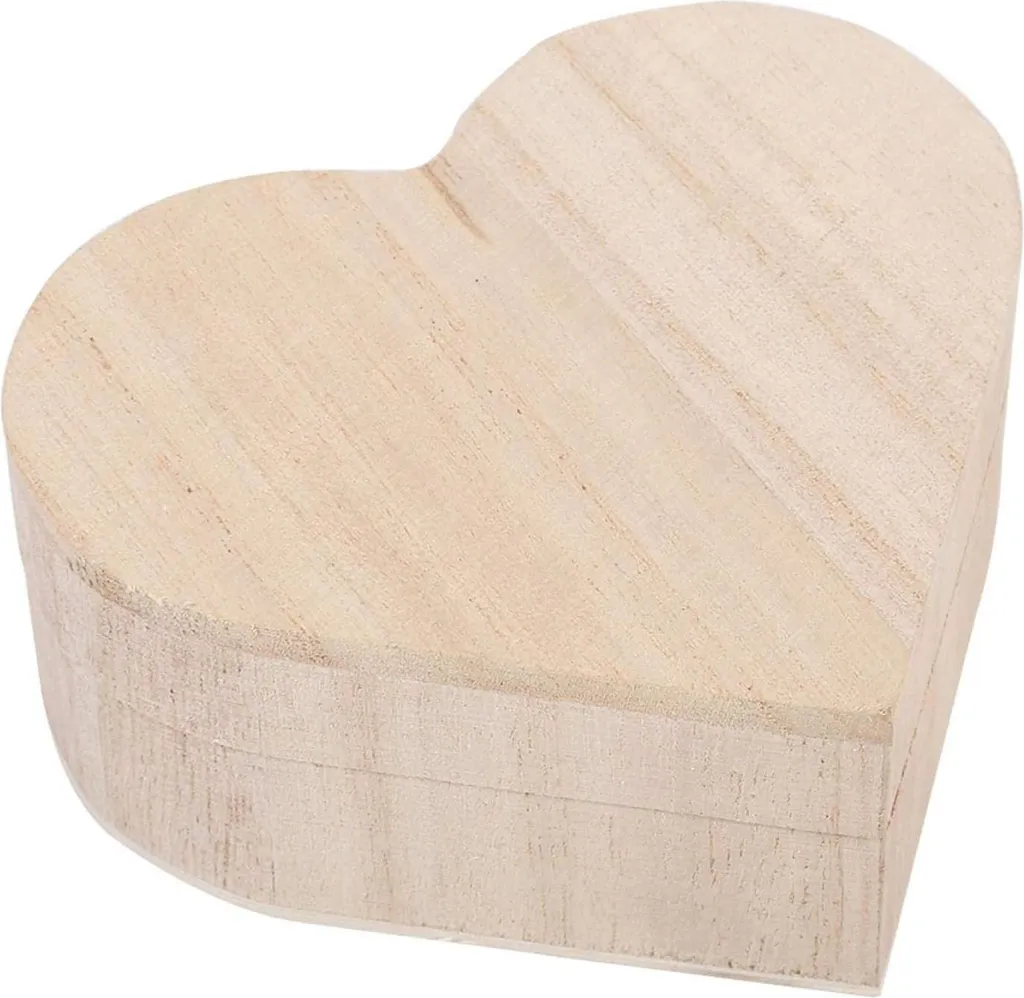 Rangement bijoux cœur en bois : fini le désordre avec ce coffret chic