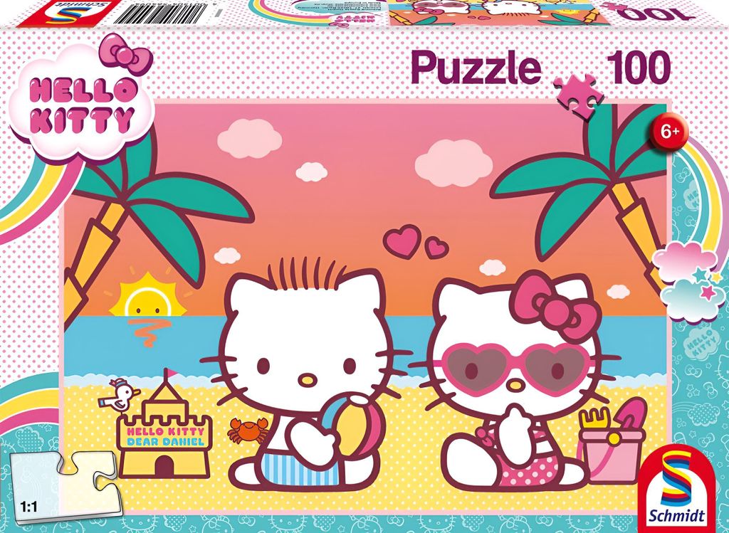 Schmidt Spiele Hello Kitty - Badespaß mit Kitty, 100 Teile Produktbild 