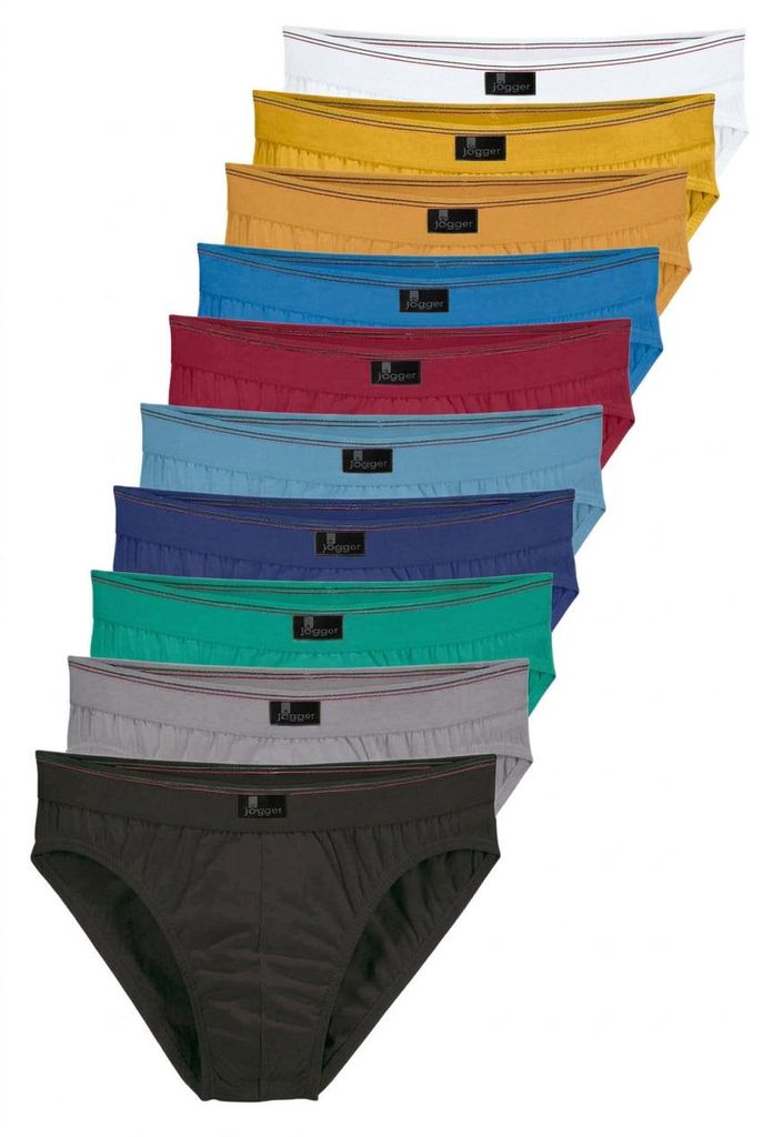 LE JOGGER Slip Herren Unterhose 10 -teilig blau, gelb, Produktbild 