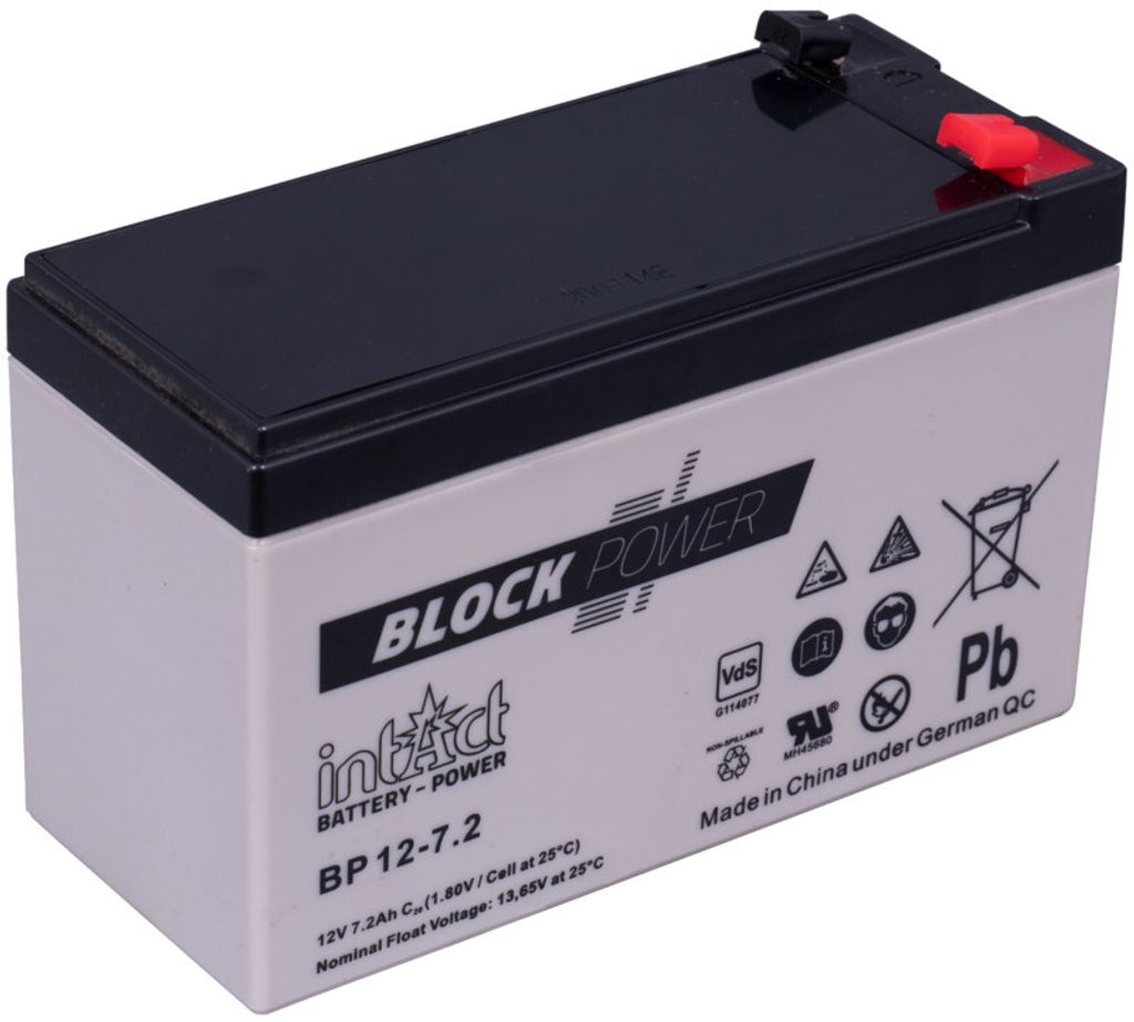 Wartungsfreier Blei-Akku PB 12V 7Ah abgedichtet für Bereitschafts-Parallelbetrieb 151x65x98 mm