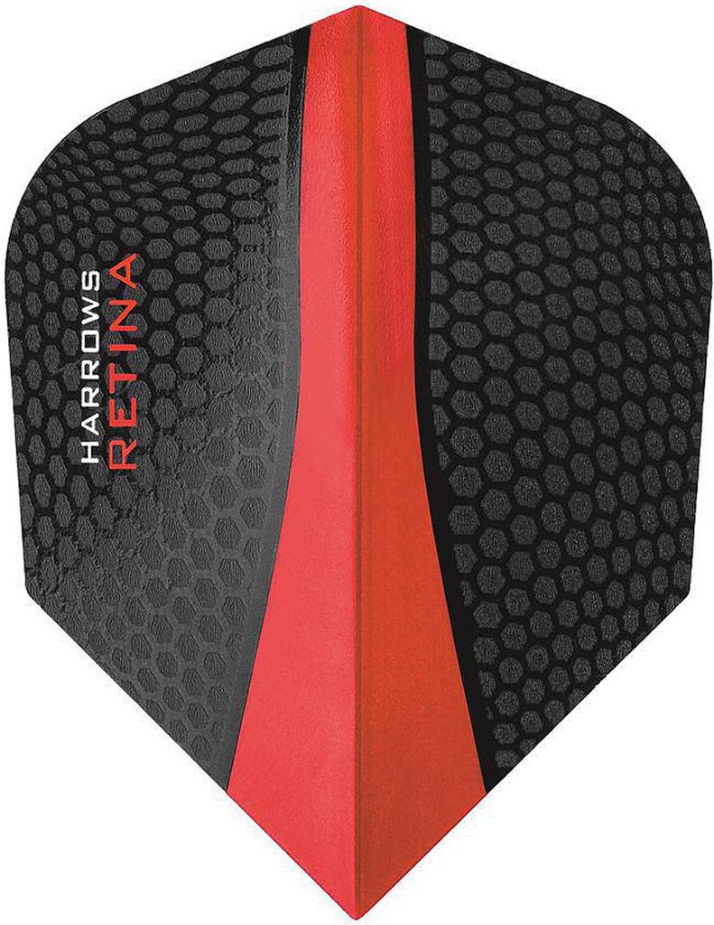Harrows - Dart Flights "Dimplex Retina" CS435 (Einheitsgröße) (Schwarz/Rot)