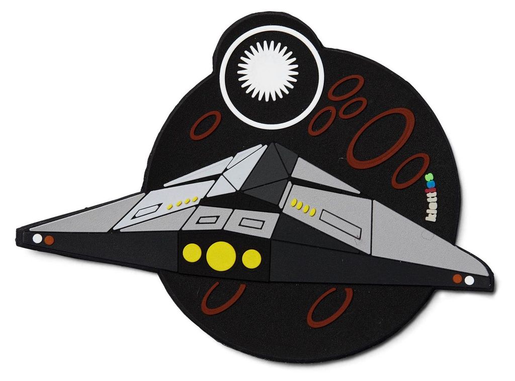 ergobag Schulranzen-Zubehör 3D-Klettie Space schwarz Produktbild 
