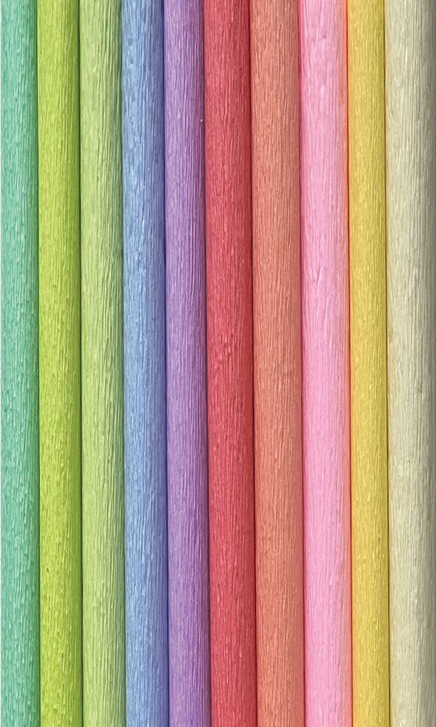 Interdruk Krepp-Papiermischung Pastellfarben 10 Rollen